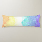 Gemarmerde swirly Boho Abstract Genderfaun Pride F Lichaamskussen (Voorkant)