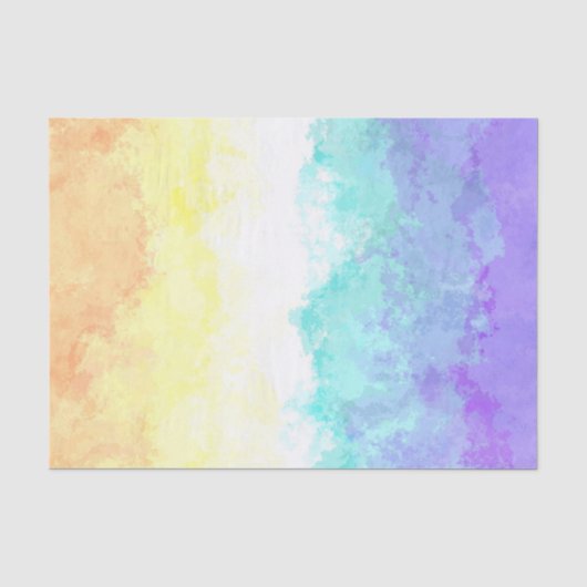 Gemarmerde swirly Boho Abstract Genderfaun Pride F Tissuepapier (Voorkant)