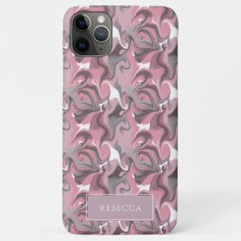 Gemarmerde Trippy Retro Groovy roze Gepersonalisee Case-Mate iPhone Case