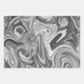 Gemarmerde Verf Grijzen Elegant Huwelijkscadeau Inpakpapier Vel (Voorkant 3)