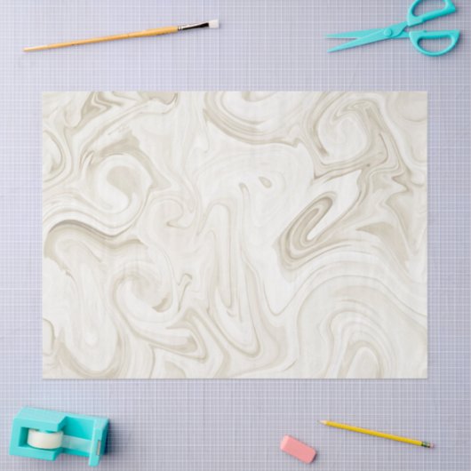 Gemarmerde verf van witte tinten Elegante bruiloft Tissuepapier (Craft)