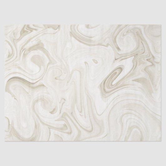 Gemarmerde verf van witte tinten Elegante bruiloft Tissuepapier (Voorkant)