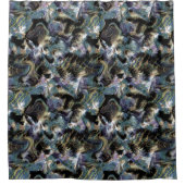 Gemarmerde vis douchegordijn (Voorkant)