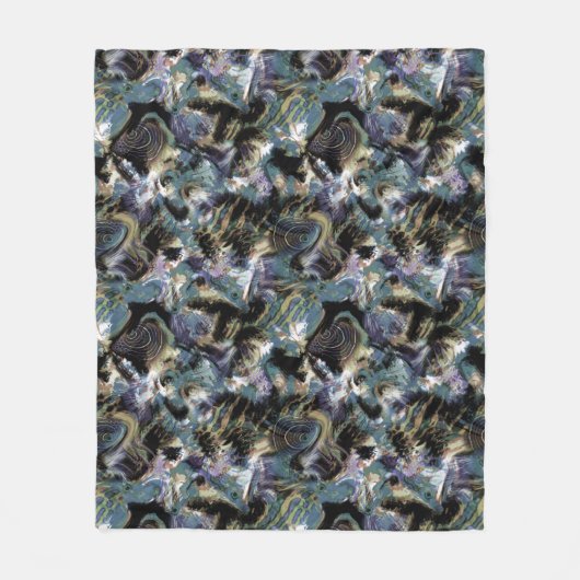 Gemarmerde vis fleece deken (Voorkant)