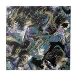 Gemarmerde vis tegeltje