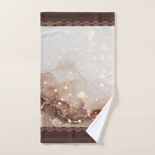 Gemarmerde Waterverf met glitteraccenten Bad Handdoek (Handdoek)