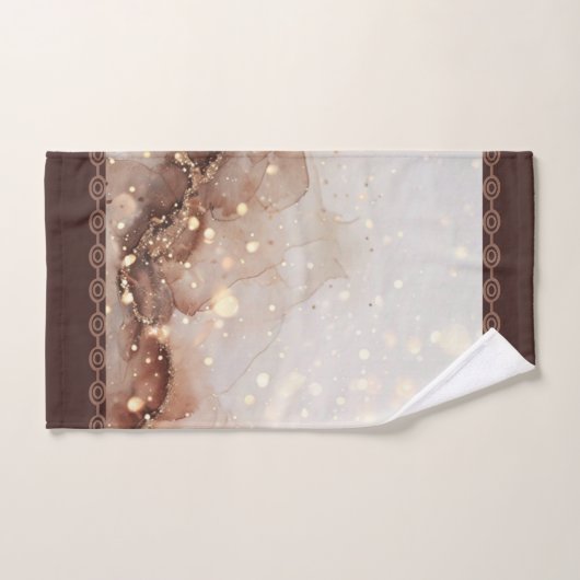 Gemarmerde Waterverf met glitteraccenten Bad Handdoek (Handdoek)