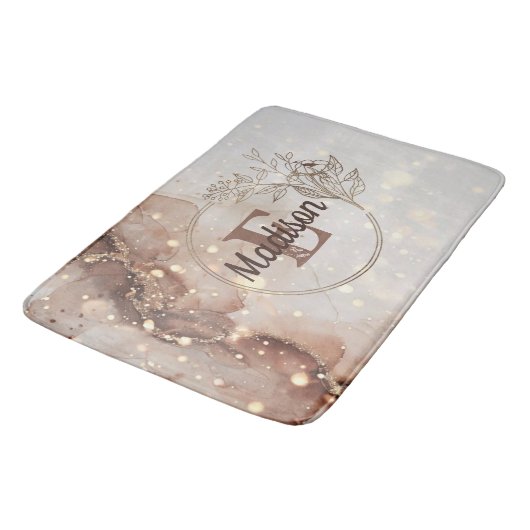 Gemarmerde Waterverf met glitteraccenten Badmat (Gekanteld)