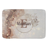 Gemarmerde Waterverf met glitteraccenten Badmat (Voorkant)