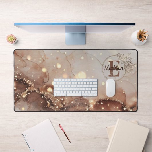 Gemarmerde Waterverf met glitteraccenten Bureaumat (Kantoor 1)