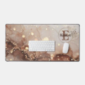 Gemarmerde Waterverf met glitteraccenten Bureaumat (Keyboard & Muis)