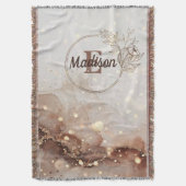 Gemarmerde Waterverf met glitteraccenten Deken (Voorkant Verticaal)