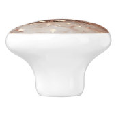 Gemarmerde Waterverf met glitteraccenten Keramische Knop (Zijkant)