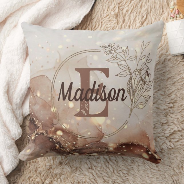 Gemarmerde Waterverf met glitteraccenten Kussen (Deken)