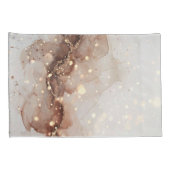 Gemarmerde Waterverf met glitteraccenten Kussensloop (Achterkant-Rechts)