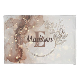 Gemarmerde Waterverf met glitteraccenten Kussensloop