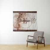 Gemarmerde Waterverf met glitteraccenten Wandkleed (In Situ (horizontaal))