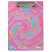 gemarmerde werveling klembord (Voorkant)