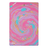 gemarmerde werveling mini klembord (Achterkant)