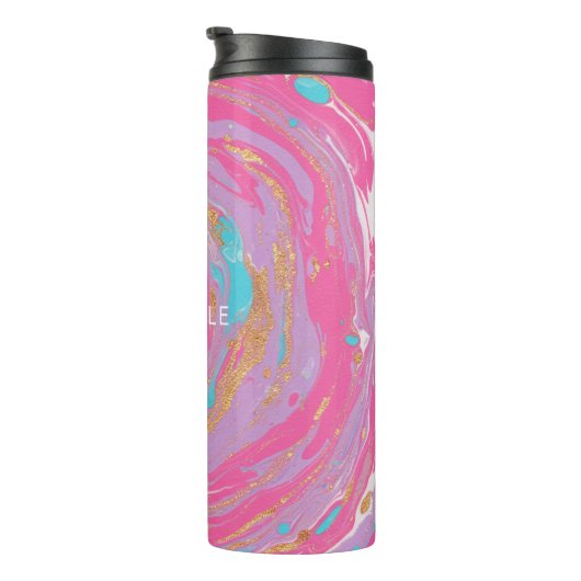 gemarmerde werveling thermosbeker (Geroteerd rechts)