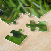 Gemarmerde witte vlinder Foto Puzzle Legpuzzel (Zijkant)