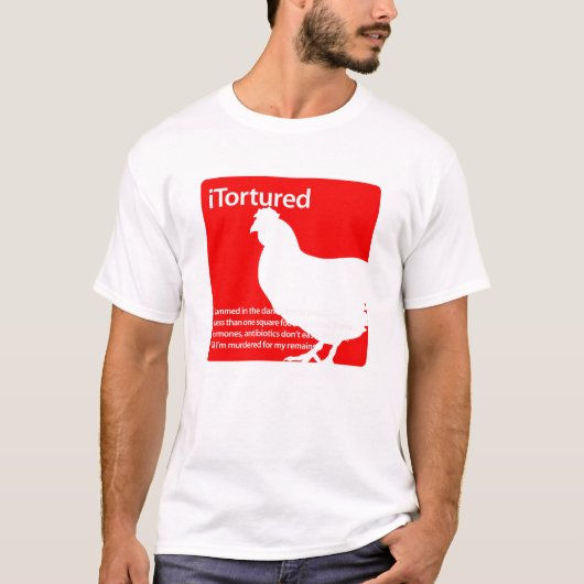 Gemartelde kip t-shirt (Voorkant)