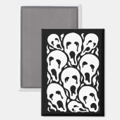 Gemartelde Zielen Weird Horror Kunst Magneet (Voorkant / Achterkant)