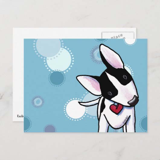 Gemaskeerd Briefkaart met einddatum van bull (Voorkant / Achterkant)