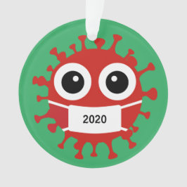 Gemaskeerd coronavirus AcrylOrnament Ornament