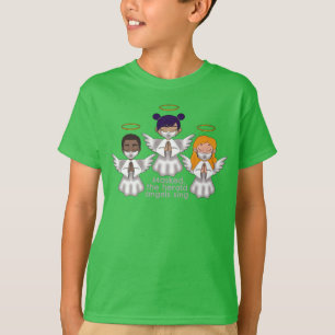 Gemaskeerd, de herald angels zingen, optie 2 t-shi t-shirt
