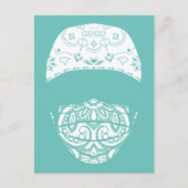 gemaskeerd in paisley briefkaart (Voorkant)