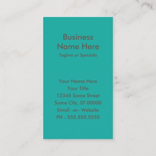 gemaskeerd in paisley visitekaartje (Achterkant)