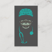 gemaskeerd in paisley visitekaartje (Voorkant)