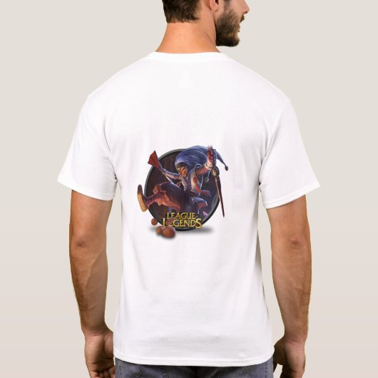 Gemaskeerd ontwerp T-Shirt van het Shaco (Achterkant)