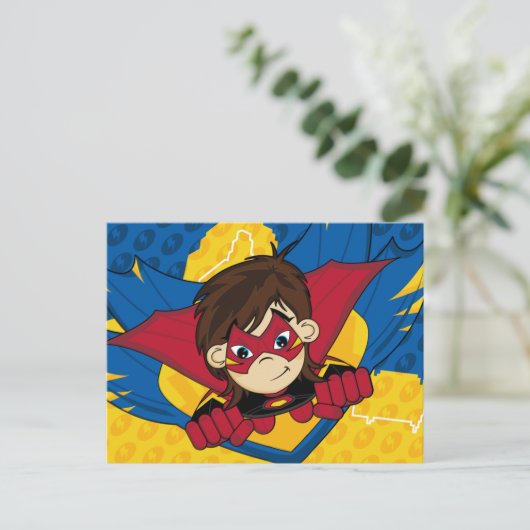 Gemaskeerd superheld Briefkaart (Staand voorkant)