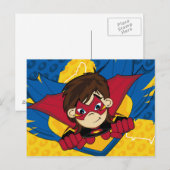 Gemaskeerd superheld Briefkaart (Voorkant / Achterkant)