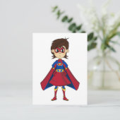 Gemaskeerd superheld Girl-Briefkaart Briefkaart (Staand voorkant)