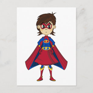 Gemaskeerd superheld Girl-Briefkaart Briefkaart