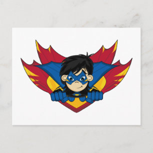 Gemaskeerd superheld Girl-Briefkaart Briefkaart