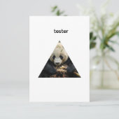 gemaskeerde test kaart (Staand voorkant)