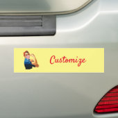 Gemaskeerde Vrouw Empowerment Thunder_Cove  Bumpersticker (Op auto)