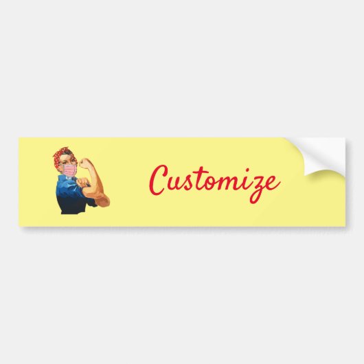 Gemaskeerde Vrouw Empowerment Thunder_Cove  Bumpersticker (Voorkant)