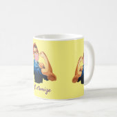 Gemaskeerde Vrouw Empowerment Thunder_Cove Koffiemok (Voorkant rechts)