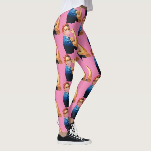 Gemaskeerde Vrouw Empowerment Thunder_Cove Leggings (Rechts)