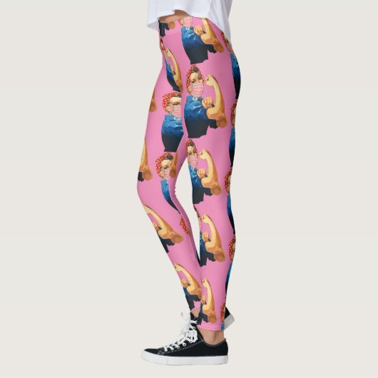 Gemaskeerde Vrouw Empowerment Thunder_Cove Leggings (Links)