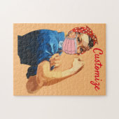 Gemaskeerde Vrouw Empowerment Thunder_Cove Legpuzzel (Horizontaal)