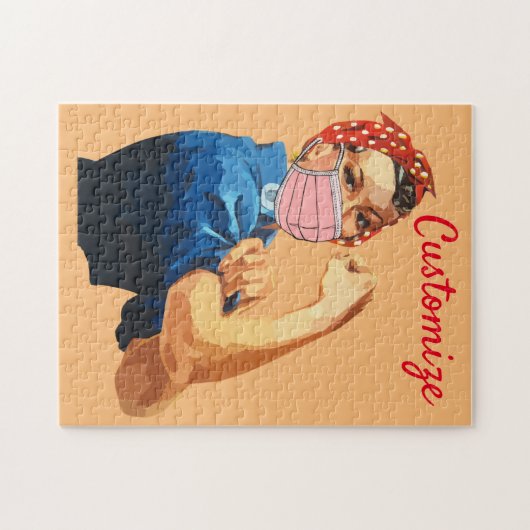 Gemaskeerde Vrouw Empowerment Thunder_Cove Legpuzzel (Horizontaal)