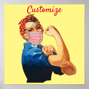 Gemaskeerde Vrouw Empowerment Thunder_Cove Poster