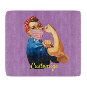 Gemaskeerde Vrouw Empowerment Thunder_Cove Snijplank