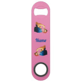 Gemaskeerde Vrouw Empowerment Thunder_Cove  Speed Flessenopener (Achterkant)